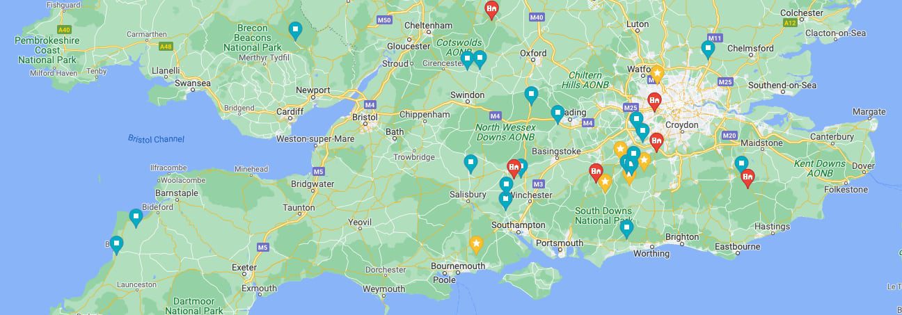 weFlyFish Location Map